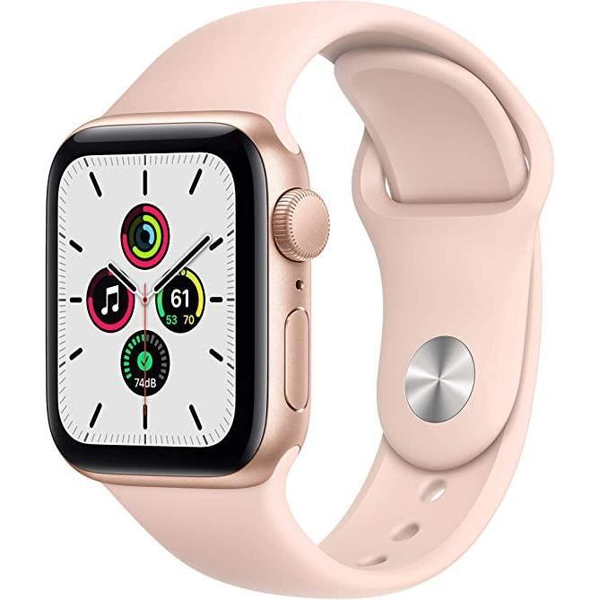 Apple Watch SE 40mm GPS Cellular Gold Aluminium case with Pink Sport Band-E MYEH2FD/A