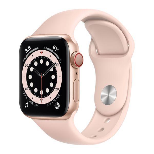 Apple Watch Series 5 44 mm Stainless steel GPS + Cellular gold Sport Band pink