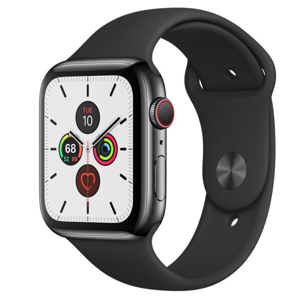 Apple Watch S5 40mm GPS Cellular Space grey Stainless case with Black Sport Band