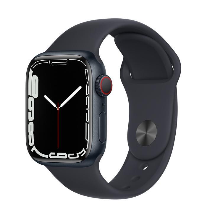 Apple Watch Series 7 45mm GPS Cellular Smart watch Midnight Aluminium Case with Midnight Sport Band