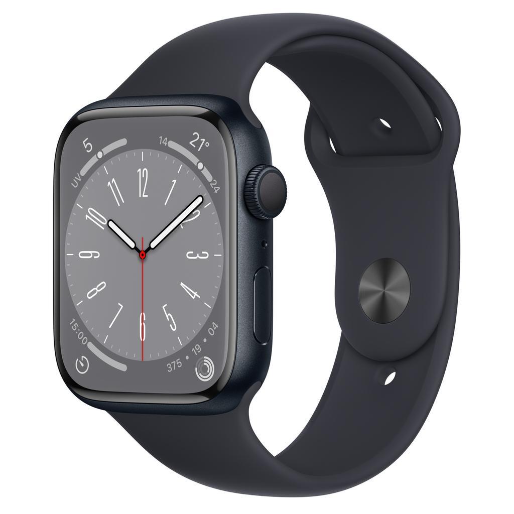 Apple Watch Series 8 Smart watch - Midnight Aluminium Case with Midnight Sport Band-F