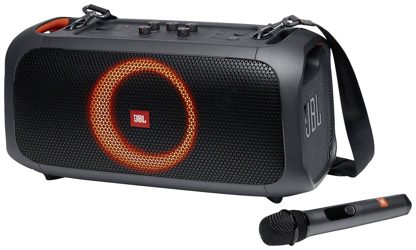 JBL PartyBox On The Go A Portable Karaoke Party Speaker with Wireless Microphone