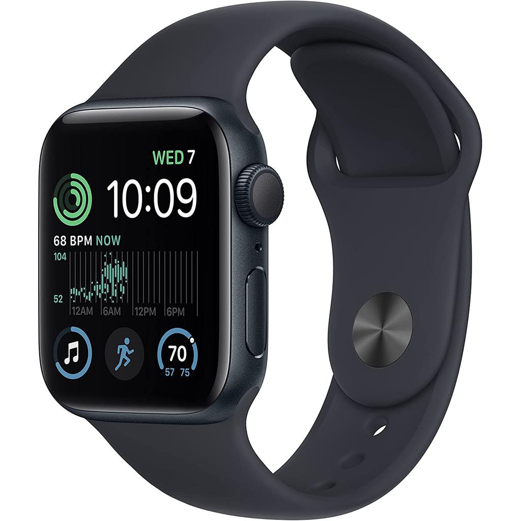 APPLE Watch SE 40mm Cellular (2022) Midnight with Midnight Sports Band side
