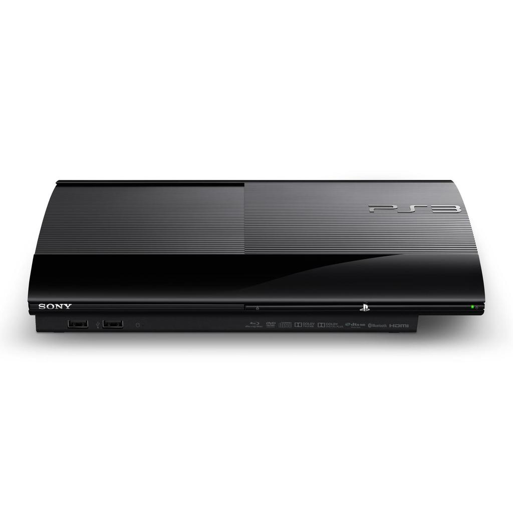 sony ps3 black front 2 f