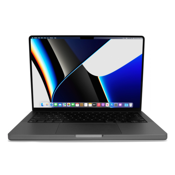 MacBook Pro 14 2021 M1 Max 3.2GHz 10 Core CPU 32 Core GPU 16GB 1TB Space Grey Excellent front view